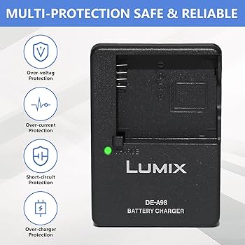 Amazon.com : DE-A98 Charger Compatible with Panasonic Camera